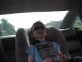 Thomas singing in the car