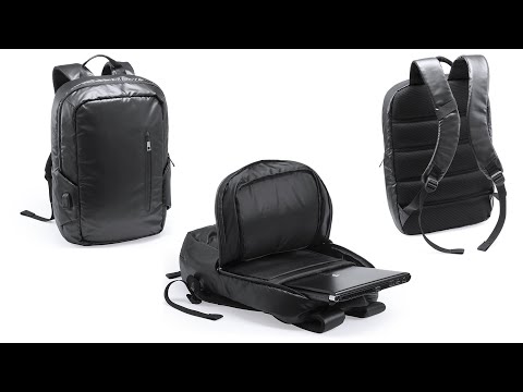 Mochila acolchada para portátil y tablet conexión USB 15'