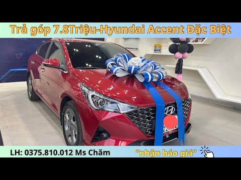 ✅ Tiết kiệm 7.8Triệu có ngay Hyundai Accent Đặc Biệt 2023 màu đỏ | Hỗ trợ trả góp
