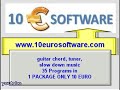 More than 35 program in 1 PACKAGE for only 10 EUROAddressbookAgendaAnagramASCIITableBirthDay CheckChordPlanetKeyboard Chord ReminderColor PickerCount DaysCPU DetectEasy Tab NotatorEmail EncoderFake Name GeneratorGet File ListGuitar TunerInfo FinderInternet FavoritesLicense ManagerMyIp AddressPassword GeneratorPassword KeeperPost itProtect itDigitech RP 350 Patch ReaderRSS News FeederMusic ScalesScreen RulerSlow Down MusicSuper GuitarSystem colorsTelephoneBookTodo listLanguage TranslatorWebRadioNote Trainer