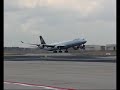 Take-off of Airbus A340-600 D-AIHK in Frankfurt runway 25R 3