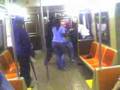 Vicious chicks fighting on the subway