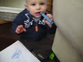 Eric scribbling