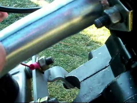 motorized bicycle custom exhaust system