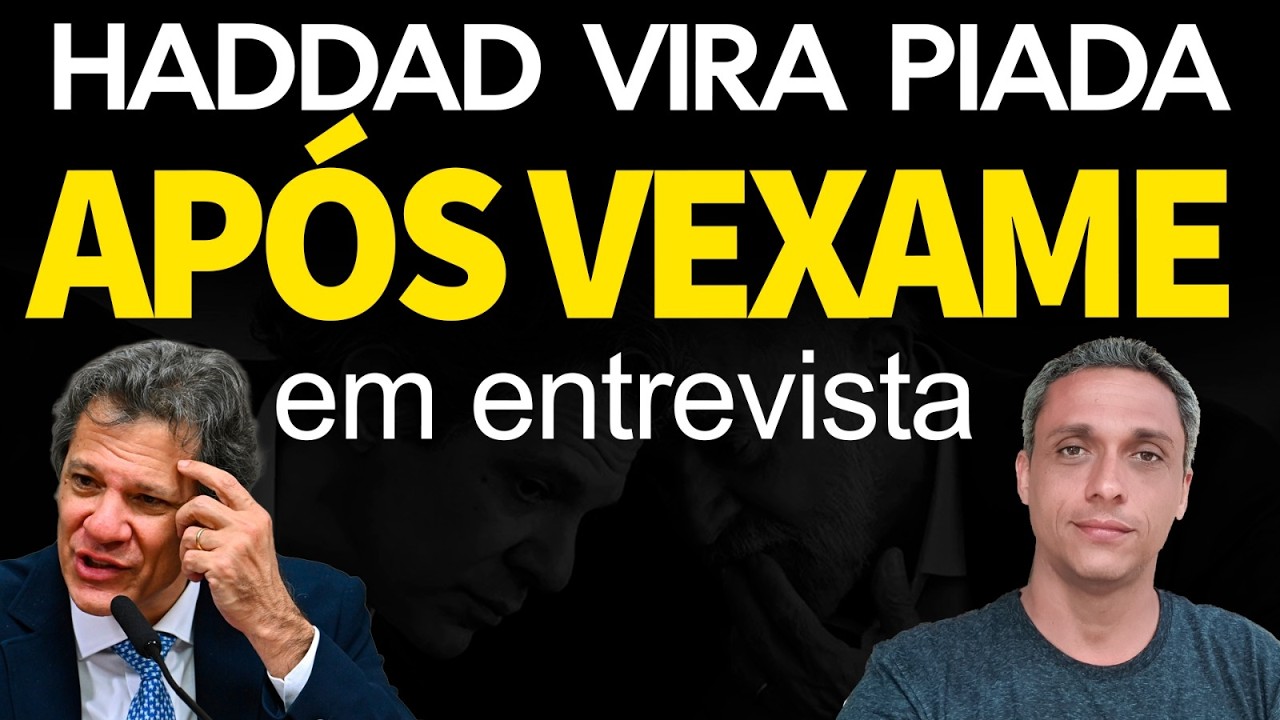 PASSOU VERGONHA - HADDAD vira piada nacional após VEXAME em enrevista