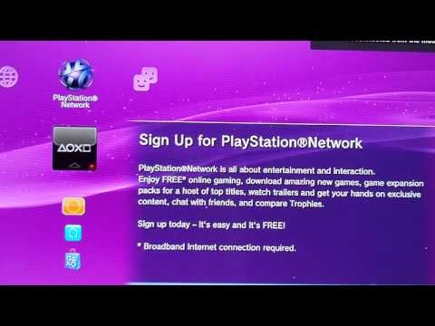 how to sign up to playstation network