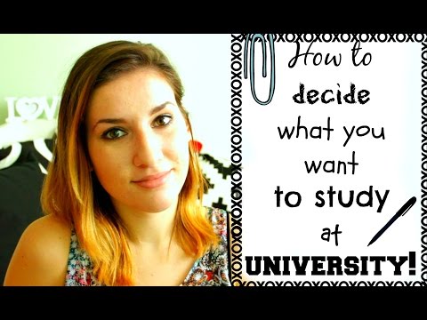 how to decide what to study in college