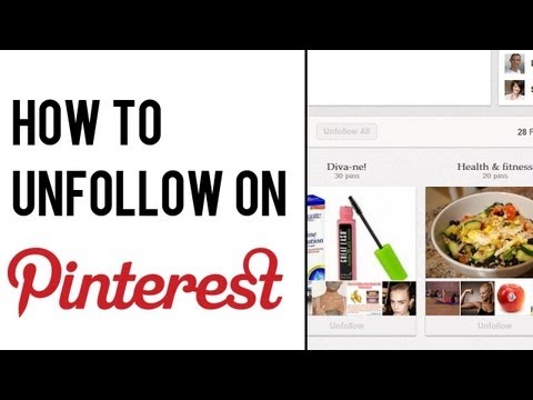 how to unfollow someone on pinterest