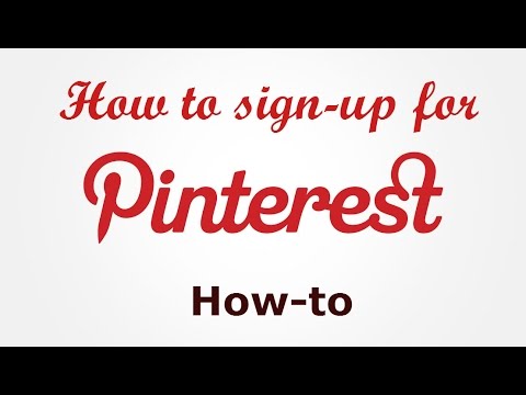 how to sign up with pinterest