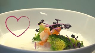 Zitronensuppe mit Broccoli und Garnelen | Der perfekte Gang zum Valentinstag