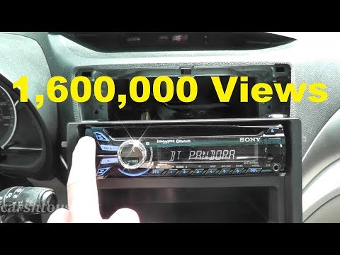 how to remove sony cd player from car