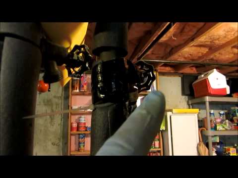 how to drain hydronic heating system