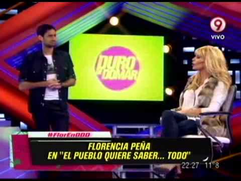 florencia peña - DURO DE DOMAR - EL PUEBLO QUIERE SABER - FLORENCIA PEÑA - PRIMERA PARTE - 15-07-13 Mirá todos nuestros informes acá: http://www.youtube.com/user/DuroDeDomarO...