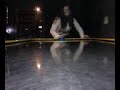 Linnea and I playing air hockey