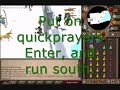 A guide to soloing the Saradomin boss in Runescape. Armor and supplies cost 8m, while you lose 400k worth of supplies each trip for 4+ kills. Very detailed video that includes: -How to get there -Drop trick -How to get kill count -Inventory -Armor -Tips on killing Commander Zilyana The drop rate for the Saradomin hilt (worth over 60m) is 1/250. The drop rate for the Saradomin Sword (10m) is known to be 1/80. Sorry if the text is a bit hard to read, it was the best color I could find to fit the white background. My stats in the video: 75 atk 81 str 75 def 81 range 82 hp 86 magic 73 prayer 67 summoning Note that the higher level you are, the more super restores/prayer pots you need to take because you may run out of prayer faster than hp. Higher level gear is annotated. Remember the risk of losing connection or epically failing and losing it all though Songs: Inside the Winter Storm - Dragonforce The Fire Still Burns - Dragonforce I do not take any credit for these songs, I only used them for the video. I also do not own Runescape in any way, I just play the game. You can play Runescape at www.runescape.com Next videos will be 5 on desert treasure for pures (currently working methods xD). I will split it into each diamond and the pyramid.