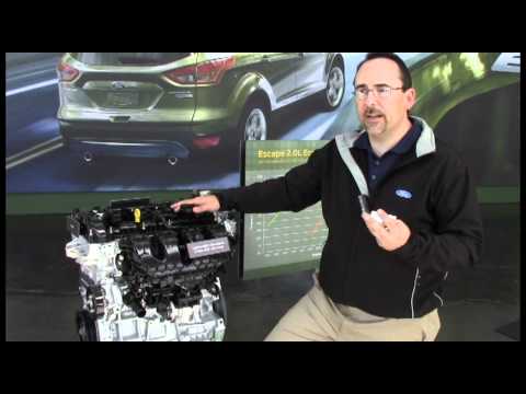 Powertrain manager discusses 1.6- and 2.0-L EcoBoost engines in the 2013 Ford Escape 