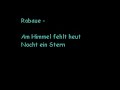 am himmel fehlt heut nacht ein stern