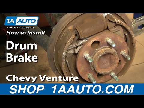 How To Install Replace Rear Drum Brakes Chevy Venture 97-05 1AAuto.com