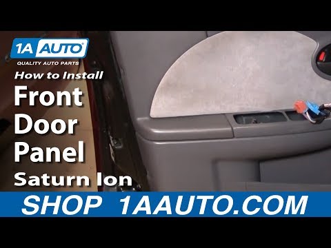 How To Install Replace Remove Front Door Panel Saturn Ion 03-07 1AAuto.com