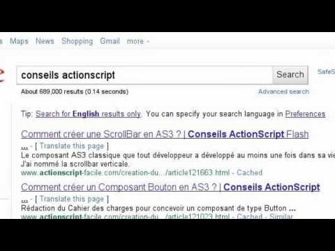 0 Actionscript Facile et Google