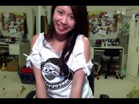 how to cut off sleeves of a t shirt