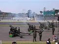 105mm　canon fire at asaka