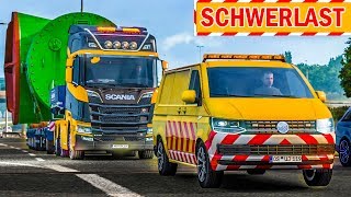 SPEZIALTRANSPORT mit Begleitfahrzeug!  Euro Truck 