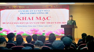 Khai mạc huấn luyện dân quân tự vệ năm thứ nhất cụm 2 năm 2025