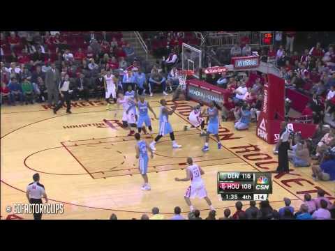 2014.04.06 - James Harden Full Highlights vs Nuggets OT - 32 Pts, 10 Assists