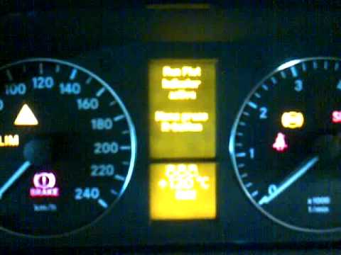 how to run flat indicator for mercedes