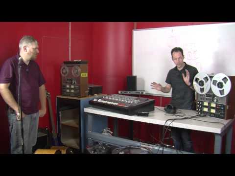 multitrack - Chris, Olivier, and member Todd band together to demonstrate how multitrack recording on reel-to-reels works by recording a track of their own.