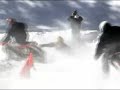 video moto : Course moto sur glace