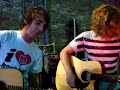 alex from all time low and travis from we the kings acoustic jam after the show on 10/10/07 @ jannus.

i think the phrases that arent the known songs are just improv