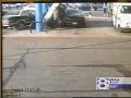 Car Crashes Into Gas Pumps Explosion