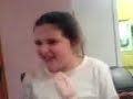Sarah biting into an ice lolly... priceless