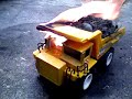huge earth moving truck fire accident
