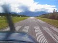 Short field landing in windy conditions Squamish BC Canada