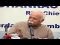 DR MOHAN RAO BHAGWAT AT CHANDIGARH :: 7/7 :: ATTENDS TO MEDIA'S QUESTIONS