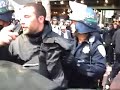 SFPD tackle and arrest two people at anti-war protest SFPD tackle and arrest two people at anti-war protest
