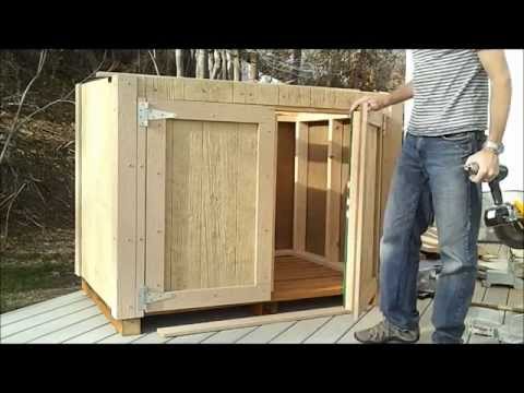 how to hang a shed door with t hinges