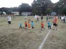 Molly dances and kicks into the wrong goal