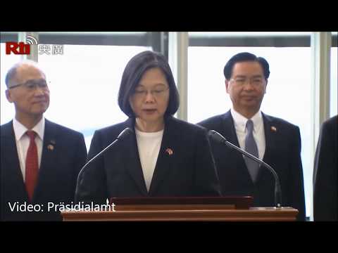 Prsidentin Tsai Ing-wen kehrt von ihrem Afrikabesuch ...