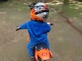 Ricky en moto x primera vez