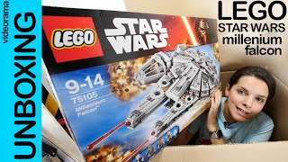 LEGO Star Wars Halcón Milenario 75105 unboxing