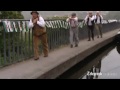 The Olympics flame is pulled across the Pontcysylte Aqueduct in Wrexham on the twelfth day of the London 2012 Olympic torch relay.