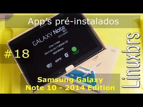 Samsung Galaxy Note 10 2014 Edition P601 - Programas pré-instalados - PT-BR - Brasil