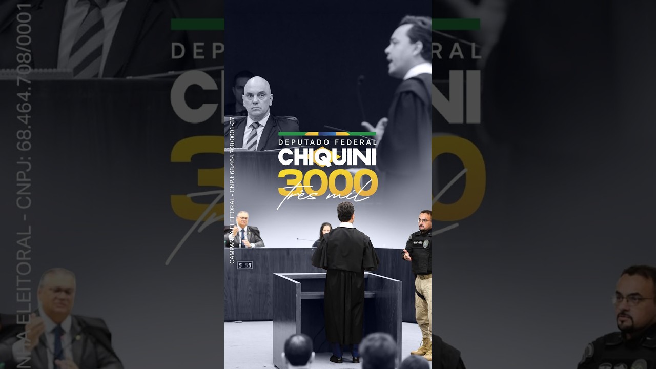 CHIQUINI É 3️⃣0️⃣0️⃣0️⃣ (TRÊS MIL) PARA ARRUMAR O BRASIL 🇧🇷!