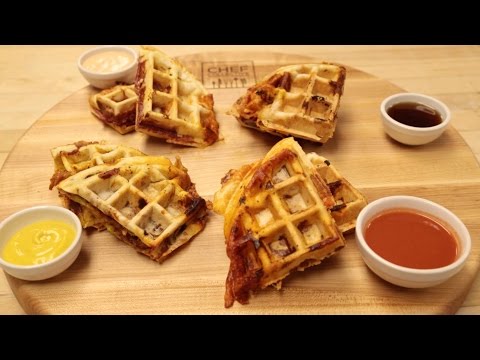 Schwan's Chef Collective Recipe Inspiration: Waffle Pizza Sandwich Watch
