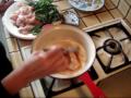 Thai Style Home Cooking Panang Curry with Chicken.