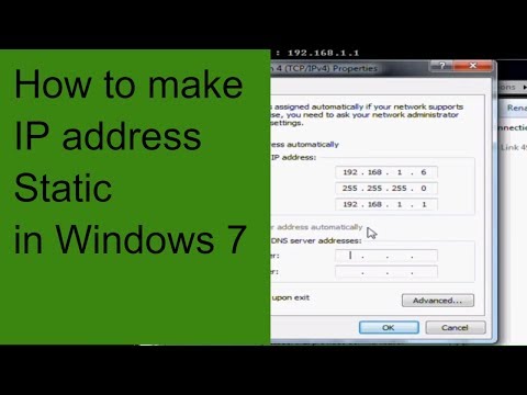 how to provide static ip